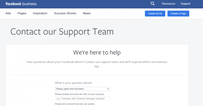לינק תמיכה של פייסבוק כך תצרו קשר עם נציג מפייסבוק בקלות